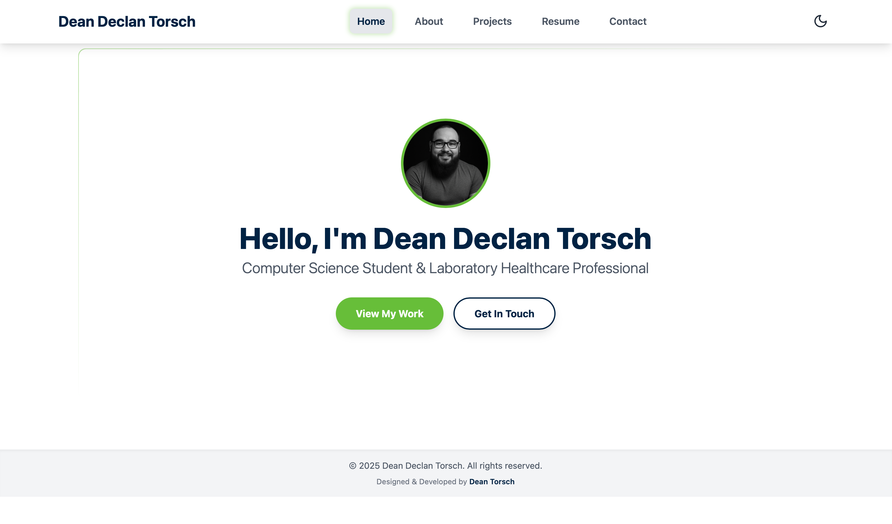 Screenshot of deantorsch.com